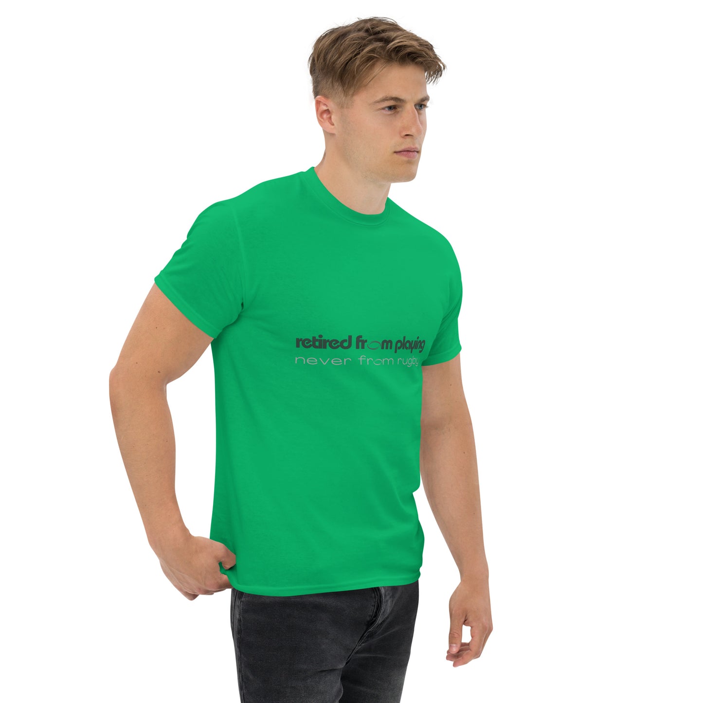 Rugby Tee Shirt Retired From Playing Never From Rugby